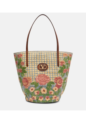 Valentino Garavani Panier De Fleurs VLogo tote bag