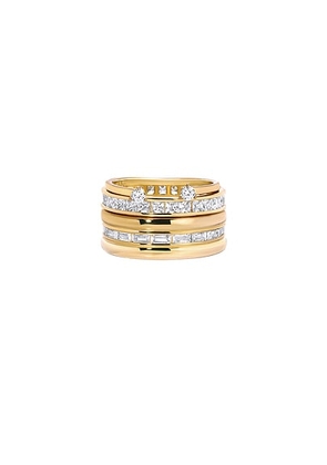 MEGA The Eternity Stack in 14k Gold Plated - Metallic Gold. Size 6 (also in ).