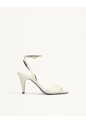 Valentino Garavani Ladycrush Kidskin Sandal 85Mm Woman IVORY 35