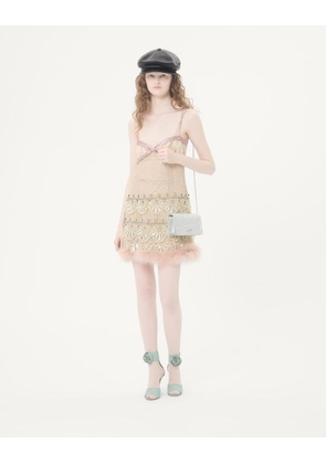 Valentino Garavani Mini Vlogo Signature Crossbody Bag with Sparkling Embroidery Woman CRYSTAL UNI