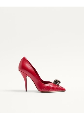 Valentino Garavani Panthea Goatskin Pumps 105Mm Woman RED 35