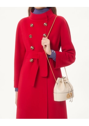 Valentino Garavani Mini Bucket Bag In Nappa With Vlogo Signature Chain Woman LIGHT IVORY UNI