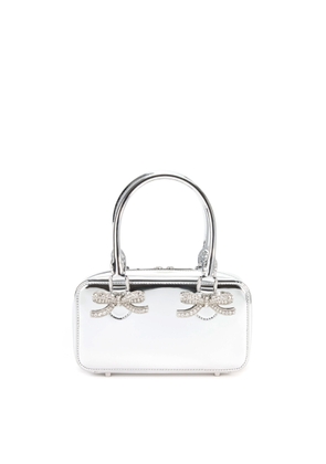 self-portrait Metallic Leather Mini Tote Bag