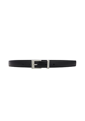 KHAITE Manhattan 20mm Belt in Black - Black. Size 85 (also in ).