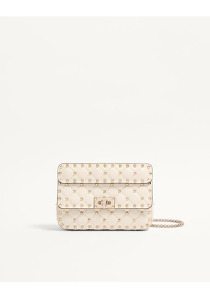 Valentino Garavani Small Nappa Rockstud Spike Bag Woman LIGHT IVORY UNI