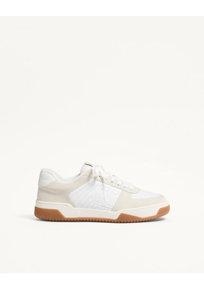 Valentino Garavani Sparry Trainer in Split Leather and Nappa Man WHITE 38