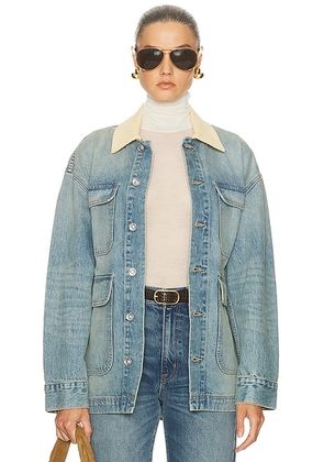SLVRLAKE Hayden Chore Jacket in Mojave - Blue. Size XS (also in ).
