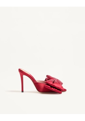 Valentino Garavani Yolande Satin Mule 105MM Woman RED 35.5