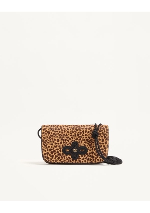 Valentino Garavani Sans Fin Mini Shoulder Bag in Pony-Effect Animal Print Calfskin Woman ANIMAL PRINT UNI