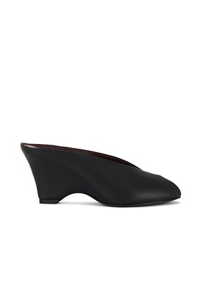 KHAITE Cloak Peep Toe Mules in Black - Black. Size 41 (also in 37.5).