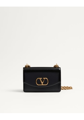 Valentino Garavani Valentino Garavani Vain Small Shoulder Bag In Shiny Calfskin Woman BLACK UNI
