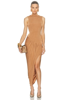MARIANNA SENCHINA Laura Dress in Hazelnut - Brown. Size S (also in XS).