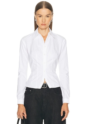 Mimchik Waldorf Shirt in White - White. Size 0 (also in 8).