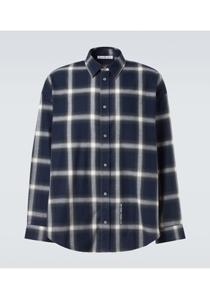 Acne Studios Checked cotton shirt