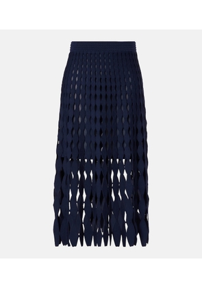 Simkhai Wilma open-knit midi skirt