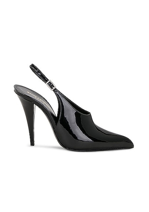 Saint Laurent Nico Slingback Pump in Nero - Black. Size 39.5 (also in 38).