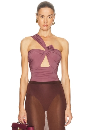 Maygel Coronel Rodriguez Bodysuit in Acai - Purple. Size all.