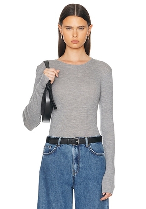 Skall Studio Amy Top in Grey Melange - Grey. Size XS (also in ).