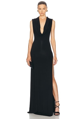 Sid Neigum Back Cutout Cowl Dress in Black - Black. Size L (also in M).