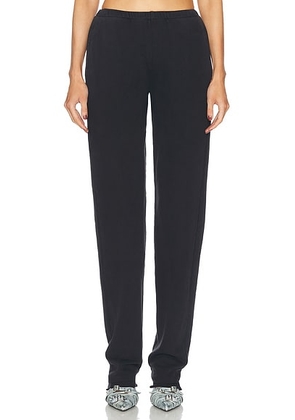 SAMI MIRO VINTAGE Foldover Sweatpant in Black - Black. Size XS (also in ).