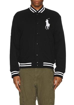 Polo Ralph Lauren Varsity Jacket in Black - Black. Size L (also in ).