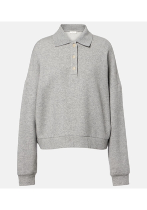 The Row Corzas cashmere and cotton polo sweater