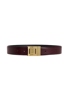 Saint Laurent Leather Belt in Hot Wine - Wine. Size 85 (also in ).