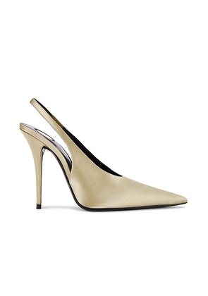 Saint Laurent Mug Slingback Pump in Grain Beige - Beige. Size 41 (also in ).