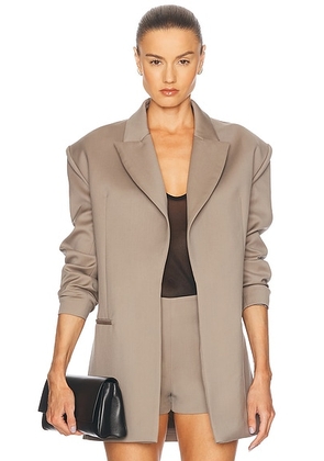 SEV Classic Oversized Blazer in Taupe - Taupe. Size 40 (also in 36).