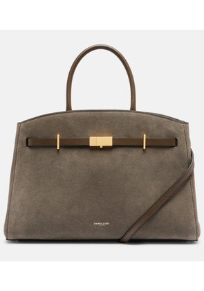 DeMellier Hudson Midi suede tote bag