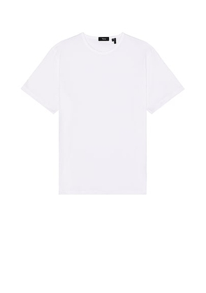 Theory Precise Cotton Tee in White - White. Size XXL/2X (also in ).
