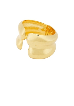 TOM FORD Liza Cuff in Vintage Gold - Metallic Gold. Size S/M (also in ).