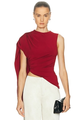 SRG Cleo Top in Dark Cherry - Burgundy. Size S (also in XS, XXS).