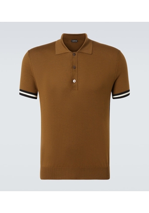 Tom Ford Cotton and silk polo shirt