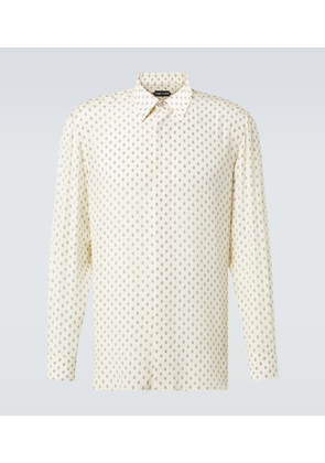 Tom Ford Paisley silk crepe de chine shirt