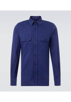 Tom Ford Cotton and linen drill shirt