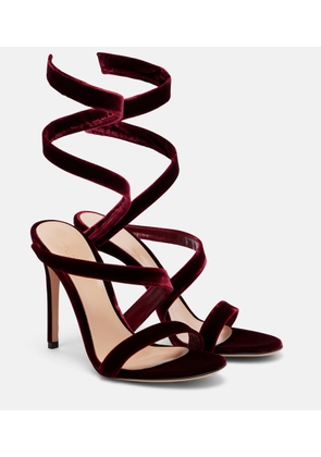Gianvito Rossi Opera 105 velvet sandals
