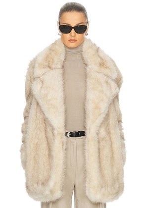 Sportmax Rosaria Coat in Beige - Cream. Size L (also in ).