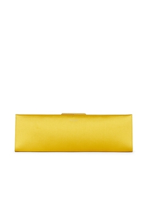 Saint Laurent Large Midnight Pochette in Mayo - Mustard. Size all.
