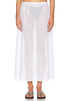 Solid & Striped The Sydney Skirt in Optic White - White. Size L (also in M, S, XS).