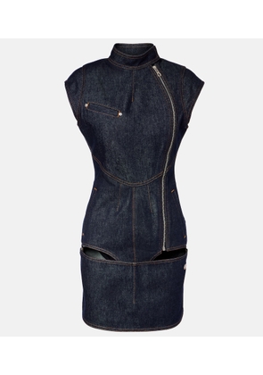 Jean Paul Gaultier Cutout denim minidress