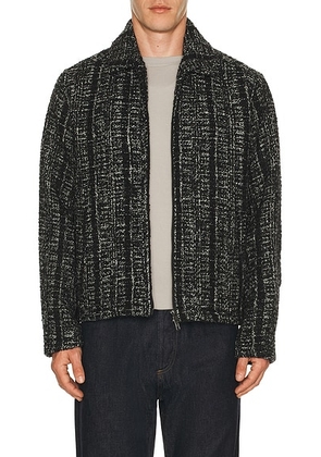 Percival Ingelo Zip Wool Boxy Jacket in Black - Black. Size M (also in L).