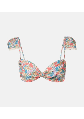 Montce Cabana floral bikini top