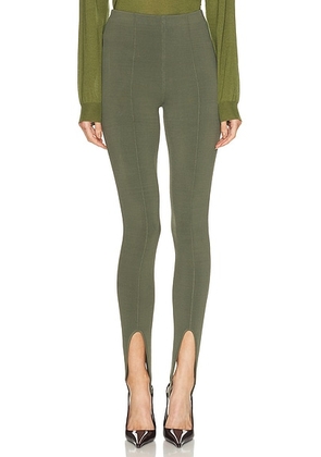 SEROYA Kelsey Stirrup Legging in Grove Green - Army. Size L (also in M, S, XL, XS).