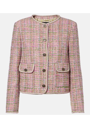 Etro Checked cotton-blend tweed jacket