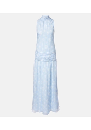 McQueen Polka-dot silk gown
