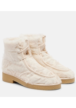Aquazzura Frosty shearling ankle boots