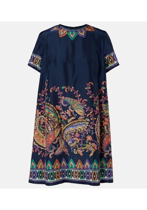 Etro Paisley silk habotai minidress