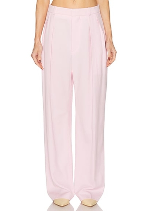 WARDROBE.NYC Low Rise Trouser in Blush - Blush. Size XXS (also in S, XS).