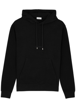 Saint Laurent Logo Hooded Cotton Sweatshirt - Black - L (UK14 / L)